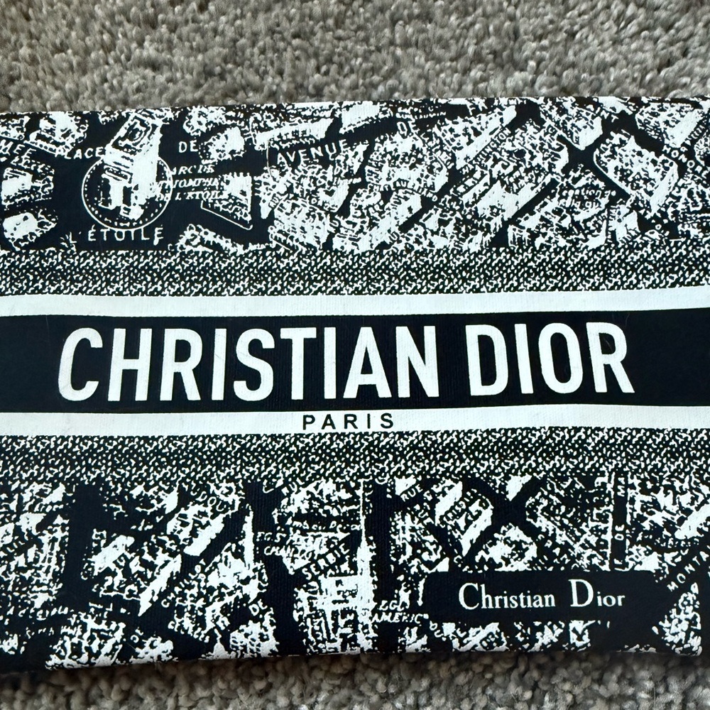 NEW in Box Christian Dior Plan de Paris Map Print Cosmetic Pouch